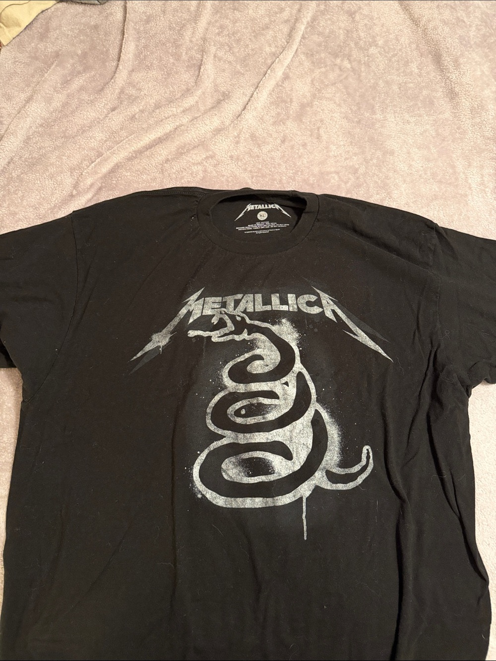 Urban Outfitters Metallica Black Snake Logo Tee